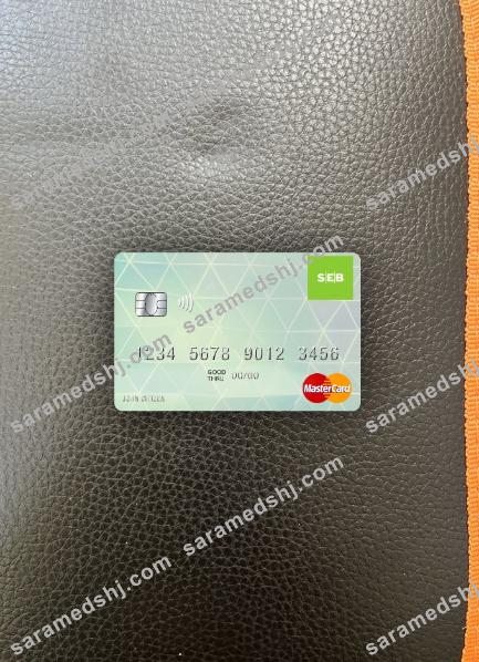 Latvia SEB Bank mastercard photolook front